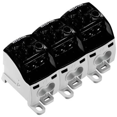 Weidmüller 2725430000 Verdeelblok Schroeven Zwart 1 stuk(s)