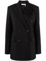 Chloé blazer en laine à boutonnière croisée - Noir