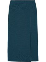 Tory Burch jupe mi-longue à taille haute - Bleu