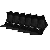 Puma Sport Cushioned Quartersokken Light 6-pack Zwart-35/38