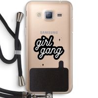 Girl Gang: Samsung Galaxy J3 (2016) Transparant Hoesje met koord
