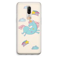 Vliegende eenhoorn: OnePlus 6 Transparant Hoesje