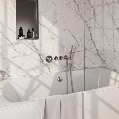 Inbouwthermostaatset Brauer Brushed Incl 3 Standen Handdouche En Badafvoer Geborsteld RVS
