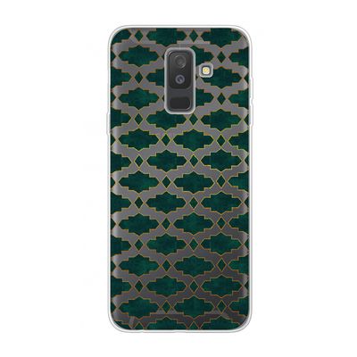 Moroccan tiles: Samsung Galaxy A6 Plus (2018) Transparant Hoesje