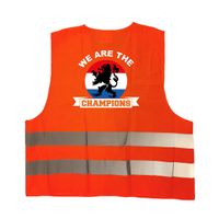 We are the champions hesje reflecterend EK / WK / Holland supporter kleding volwassenen One size  -