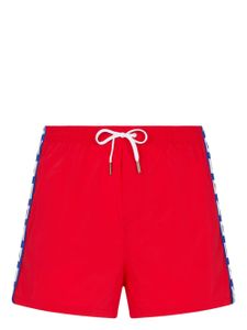 DSQUARED2 logo-tape swim shorts - Rouge