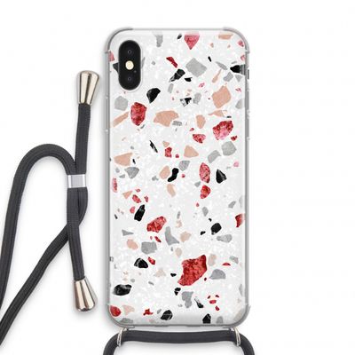 Terrazzo N°12: iPhone X Transparant Hoesje met koord