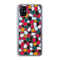 Colored Giraffe: OnePlus Nord N10 5G Transparant Hoesje - thumbnail