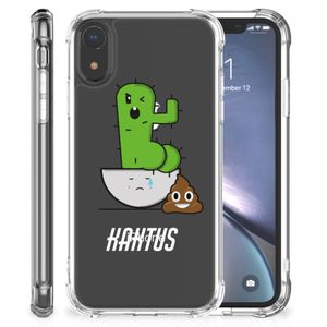 Apple iPhone Xr Stevig Bumper Hoesje Cactus Poo