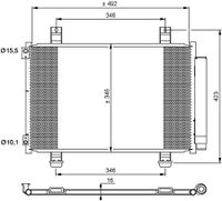 Condensor, airconditioning 35854