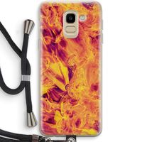 Eternal Fire: Samsung Galaxy J6 (2018) Transparant Hoesje met koord