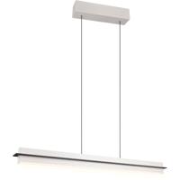 LED Hanglamp - Trion Semih - 22W - Aanpasbare Kleur - Aanraakschakelaar - Rechthoek - Grijs - Metaal