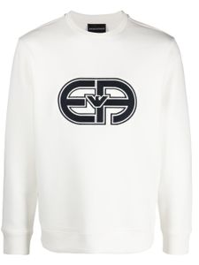 Emporio Armani Sweater met logoprint - Wit