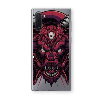 Hell Hound and Serpents: Samsung Galaxy Note 10 Transparant Hoesje