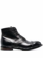 Officine Creative bottines en cuir à détails façon richelieu - Noir Officine Creative bottines en cuir à détails façon richelieu - Noir