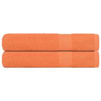 VidaXL Saunahanddoeken frogn 2 st 80x200 cm 360 g/m² oranje