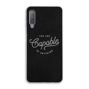Capable: Samsung Galaxy A7 (2018) Transparant Hoesje