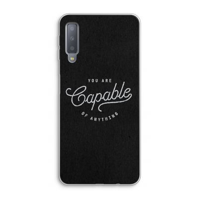 Capable: Samsung Galaxy A7 (2018) Transparant Hoesje