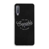 Capable: Samsung Galaxy A7 (2018) Transparant Hoesje