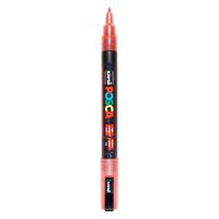 Uni Posca pc3m verfmarker glitter rood - ronde punt tot 1,3 mm
