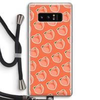 Just peachy: Samsung Galaxy Note 8 Transparant Hoesje met koord