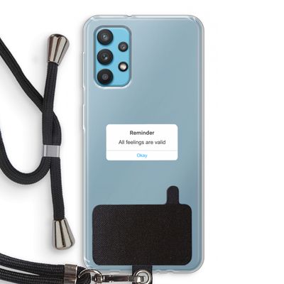 Reminder: Samsung Galaxy A32 4G Transparant Hoesje met koord