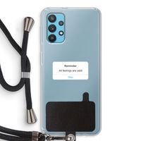 Reminder: Samsung Galaxy A32 4G Transparant Hoesje met koord
