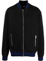 Balmain pull en maille nervurée - Noir