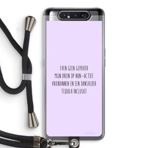 Tequila: Samsung Galaxy A80 Transparant Hoesje met koord