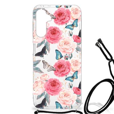 Samsung Galaxy A14 5G Case Butterfly Roses Samsung Galaxy A14 5G Case Butterfly Roses