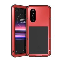 Love Mei Krachtige Sony Xperia 5 Hybrid Case - Rood - thumbnail