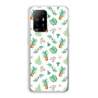 Ananas bladeren: Oppo A94 5G Transparant Hoesje