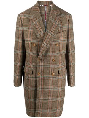 Vivienne Westwood manteau croisé en coton à carreaux - Tons neutres
