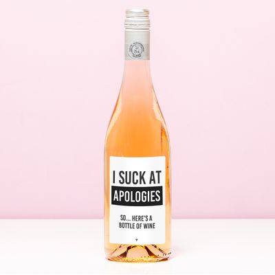 Wijnfles I suck at apologies - Rosé (Blush Rosé)