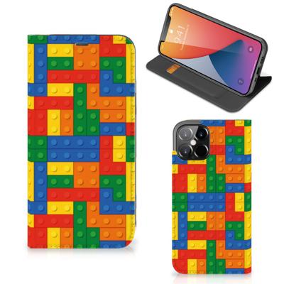 iPhone 12 Pro Max | Hoesje met Magneet | Blokken