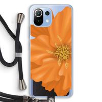 Orange Ellila flower: Xiaomi Mi 11 Lite Transparant Hoesje met koord