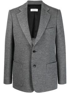 Lanvin costume en laine vierge à simple boutonnage - Gris