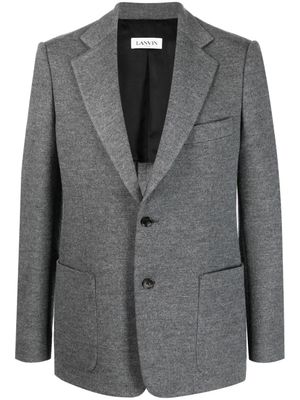Lanvin costume en laine vierge à simple boutonnage - Gris