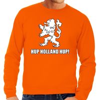 Nederland supporter sweater Hup Holland Hup oranje voor heren - thumbnail