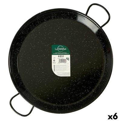 Pan La Dehesa 0242-LD 0242-LD Zwart Geëmailleerd Staal Ø 42 cm 54 x 6 x 42 cm (6 Stuks)