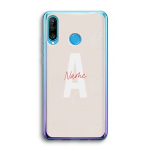 Strawberry Milkshake: Huawei P30 Lite Transparant Hoesje