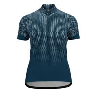Odlo The Essential Jersey Dames Shirt Blue Wing Teal - White S