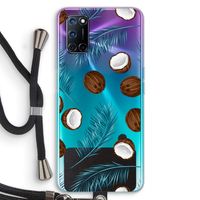 Kokosnoot roze: Oppo A52 Transparant Hoesje met koord