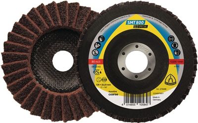 Klingspor Lamellenschuurschijf | d. 125 mm korreling very fine conisch | RVS normale korund | 5 stuks - 278500 278500