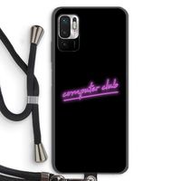 Vice Black: Xiaomi Redmi Note 10 5G Transparant Hoesje met koord