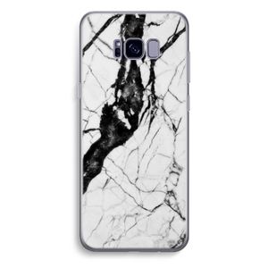 Witte marmer 2: Samsung Galaxy S8 Plus Transparant Hoesje