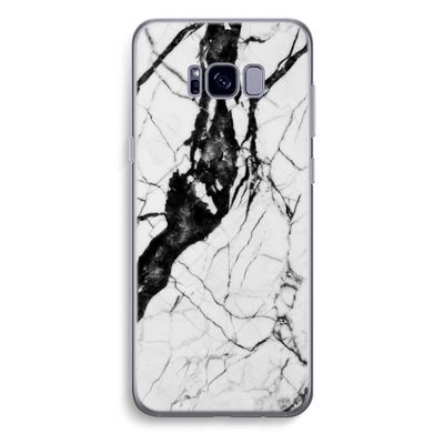 Witte marmer 2: Samsung Galaxy S8 Plus Transparant Hoesje