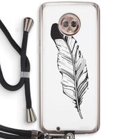 Pluim: Motorola Moto G6 Transparant Hoesje met koord