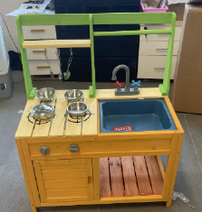 Modderkeuken Kinderen Buiten Kinderkeuken met Accessoires Speelkeuken met Realistische Fornuizen & Kraan