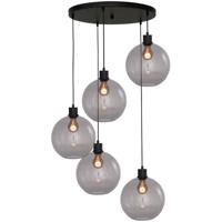Masterlight Vide hanglampLazise 5x Ø 20cm zwart - 2642-05-05-50-5-25